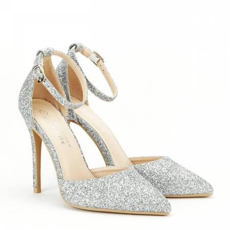 Pantofi eleganti argintii BDG7622 01 [3]