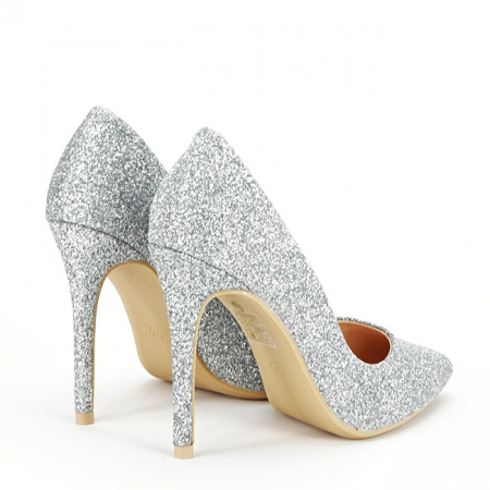 Pantofi eleganti argintii BDG7625 01 [4]