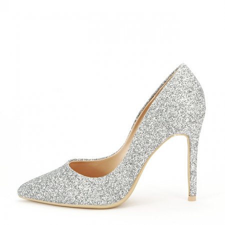 Femei - Pantofi eleganti argintii BDG7625 01