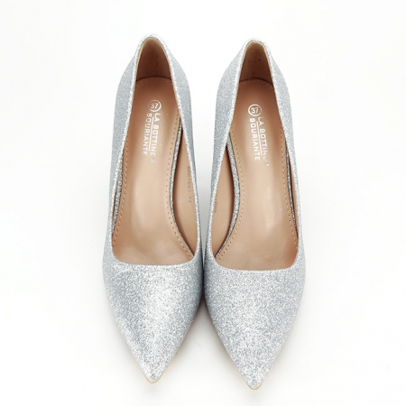 Pantofi eleganti argintii BHH7651 01 [2]