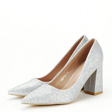 Femei - Pantofi eleganti argintii BHH7651 01