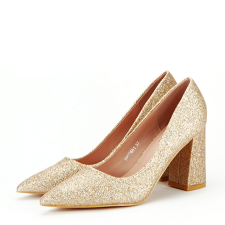 Femei - Pantofi eleganti auriu roze BHH7651 01
