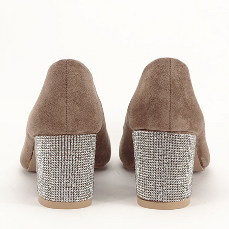 Pantofi maro deschis eleganti Brenda 04 [4]