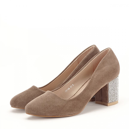 Femei - Pantofi maro deschis eleganti Brenda 04
