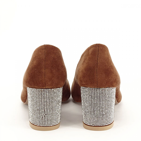 Pantofi maro inchis eleganti Brenda 04 [5]