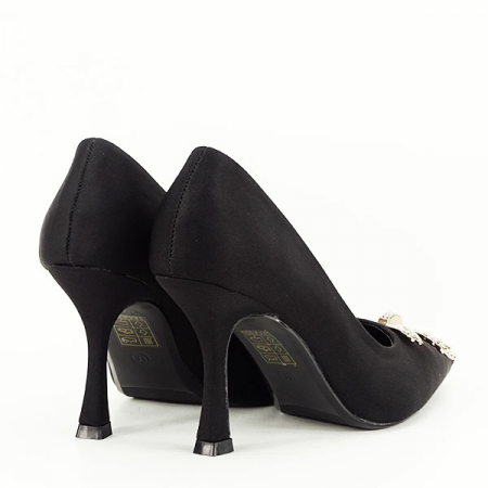 Pantofi negri eleganti B-1701 01 [4]