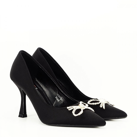 Pantofi negri eleganti B-1701 01 [2]