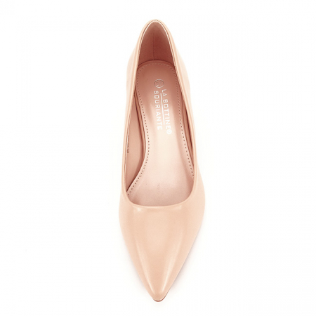 Pantofi nude cu toc mic Elena 01 [6]