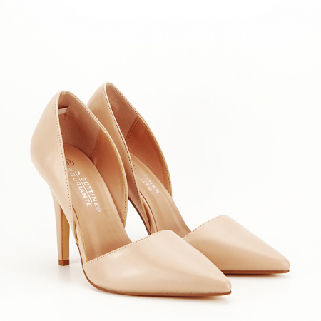 Pantofi nude decupati B-BLJY6627 01 [5]