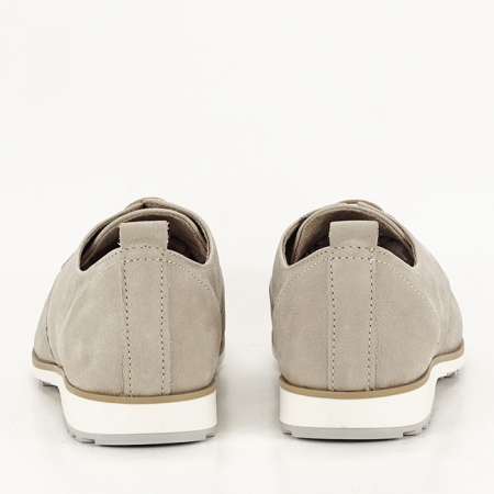 Pantofi oxford din piele naturala bej Roxana 01 [3]