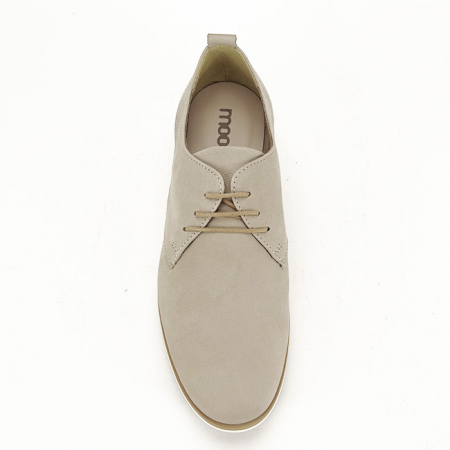 Pantofi oxford din piele naturala bej Roxana 01 [5]