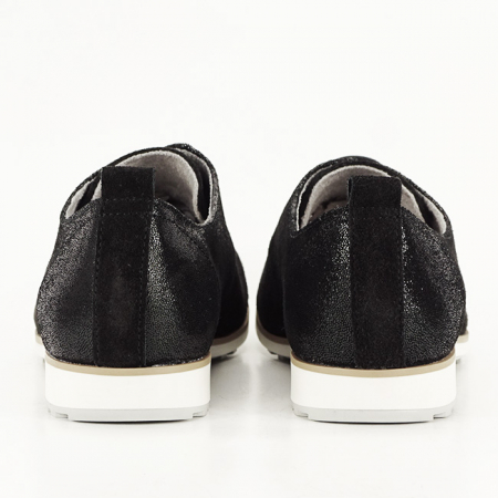 Pantofi oxford din piele naturala negri Selena 01 [4]