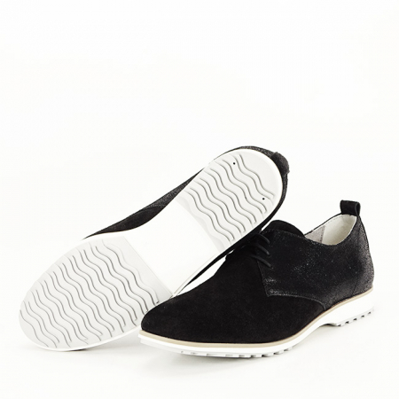 Pantofi oxford din piele naturala negri Selena 01 [6]