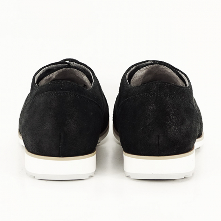 Pantofi oxford din piele naturala negru Magda 01 [4]