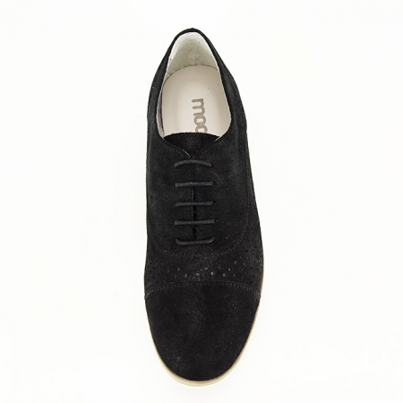 Pantofi oxford din piele naturala negru Magda 01 [6]