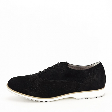 Pantofi oxford din piele naturala negru Magda 01 [1]