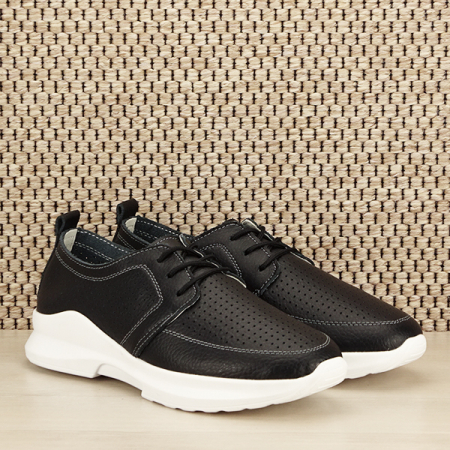 Pantofi piele naturala Angela negri M4 [2]