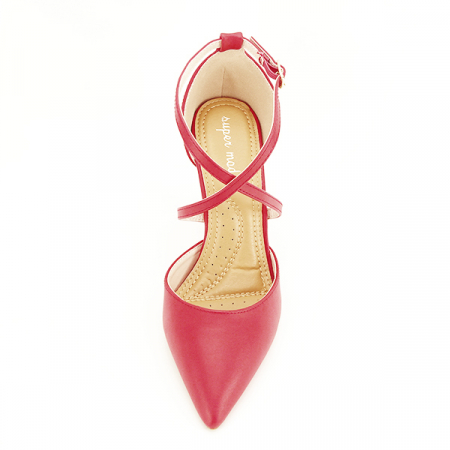 Pantofi rosii cu toc cui Zoe 04 [6]