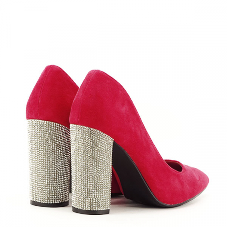 Pantofi rosii cu toc Debbie 02 [4]