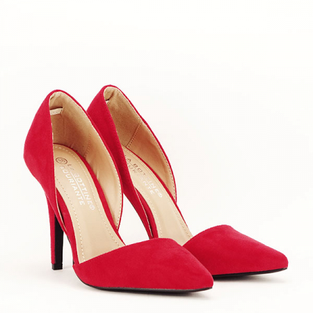 Pantofi rosii decupati Antonia 04 [3]