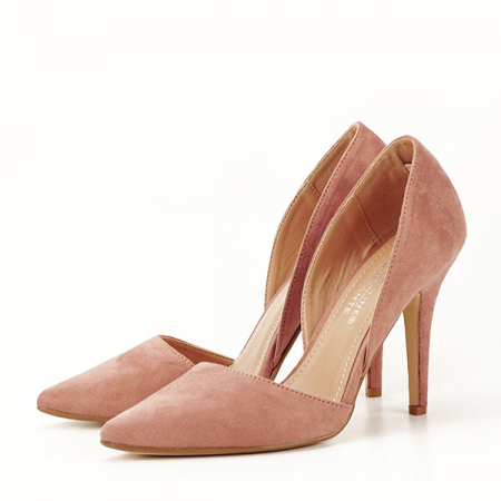 Femei - PANTOFI ROZ SOMON DECUPATI ANTONIA 04