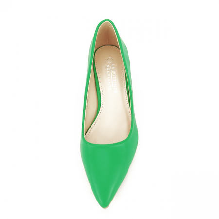 Pantofi verde crud cu toc mic Elena 01 [6]