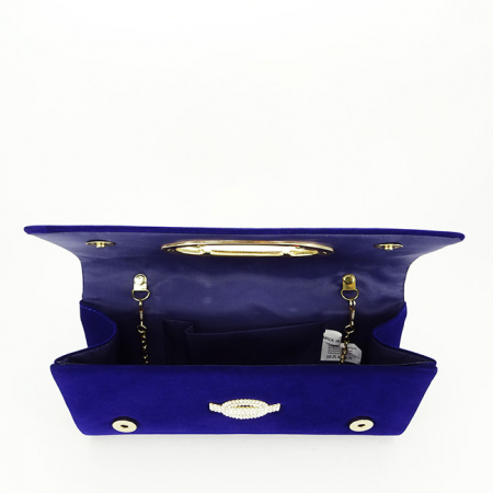 Plic elegant din catifea B-HY2068A 01 Albastru inchis [6]