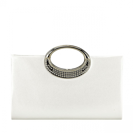 Plic elegant decorat cu pietre B-BYH961 05 Alb [2]