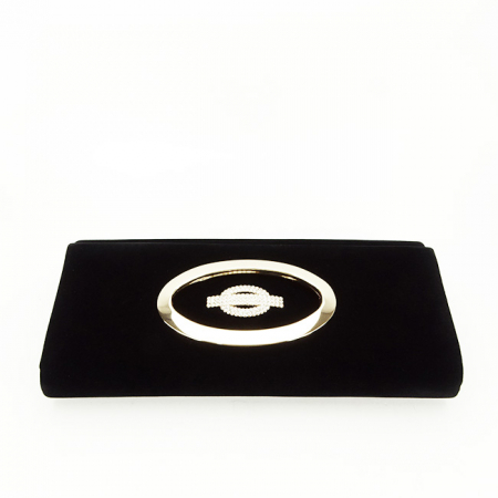 Plic elegant din catifea HY2068A 01 negru [5]