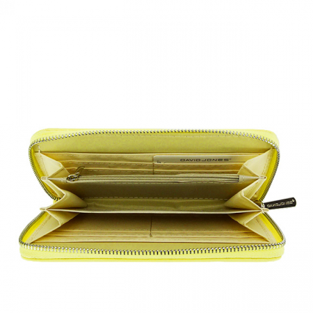 Portofel dama cu model David Jones B-P125-510 07 Galben deschis [4]