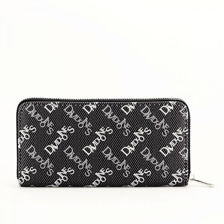 Portofel David Jones cu imprimeu logo B-P108-510 07 Negru [2]