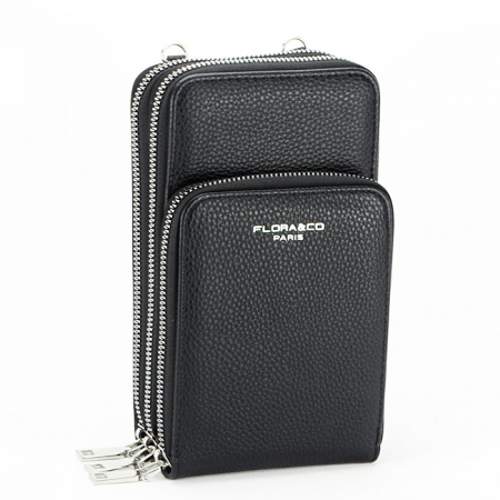 Portofel si port telefon Flora&Co B-6018 07 Negru [1]