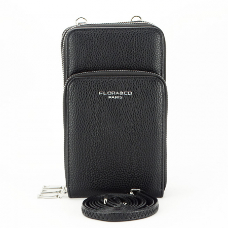 Portofele - Portofel si port telefon Flora&Co B-6018 07 Negru