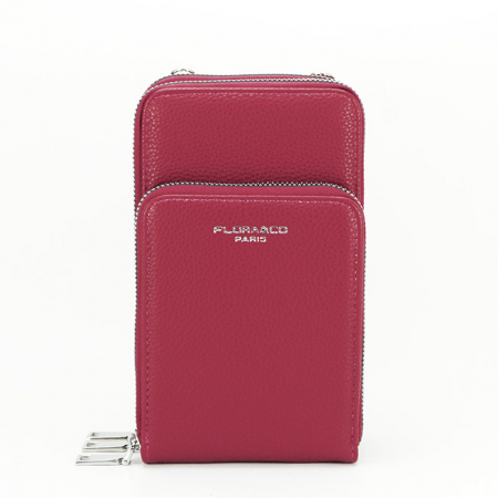 Portofel si port telefon Flora&Co B-6018 07 Rosu bordo [2]