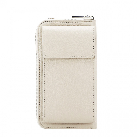 Portofel si port telefon din piele naturala crem B-8971 07 [1]