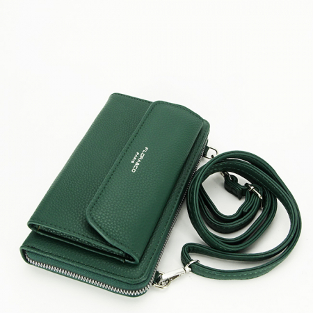 Portofel si port telefon Flora&Co Paris B-H6017 07 Verde inchis [3]