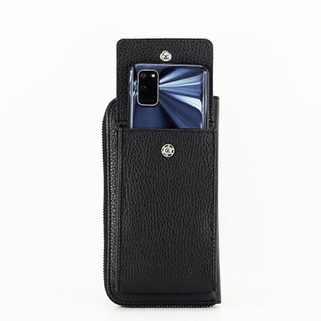 Portofel si port telefon din piele naturala B-8971 07 negru [2]