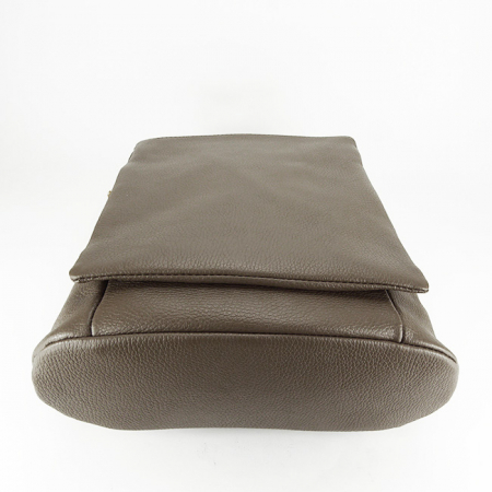 Rucsac dama din piele naturala, B-1441 123, 37x30x12cm, Maro [5]