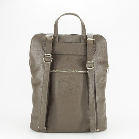 Rucsac dama din piele naturala, B-1441 123, 37x30x12cm, Maro [4]