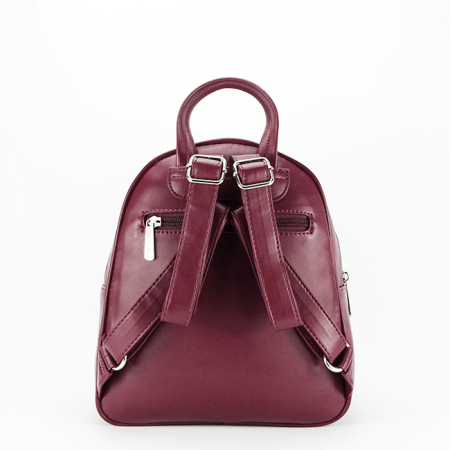 Rucsac dama casual B-6860-3 16 Bordo [3]