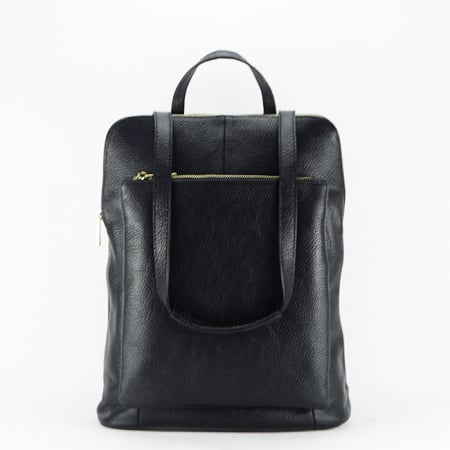 Rucsacuri - Rucsac 2 in 1  din piele naturala B-1441 123 negru