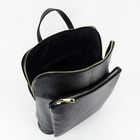 Rucsac 2 in 1  din piele naturala B-1441 123 negru [7]