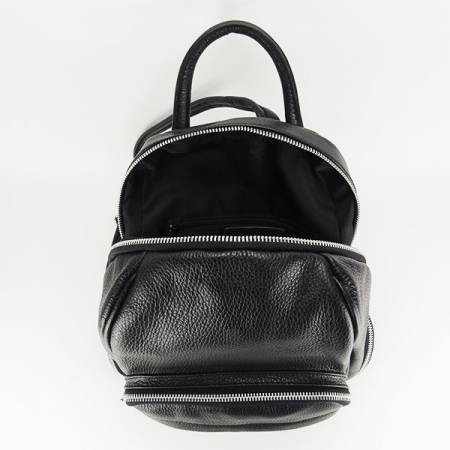 Rucsac negru din piele naturala B-9988 122 [6]