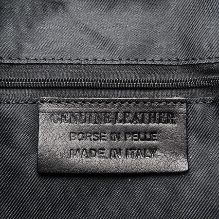 Rucsac din piele naturala cu pandantiv B-6226 121 Negru [7]