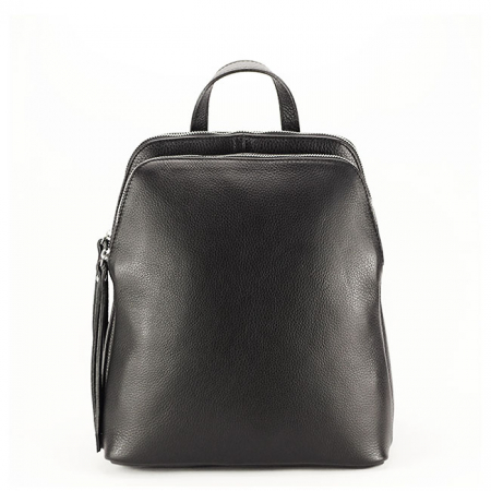 Rucsac din piele naturala cu pandantiv B-6226 121 Negru [3]
