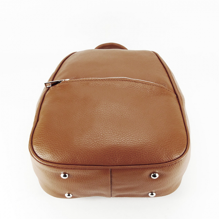 Rucsac dama din piele naturala B-8985 121 Cognac [4]