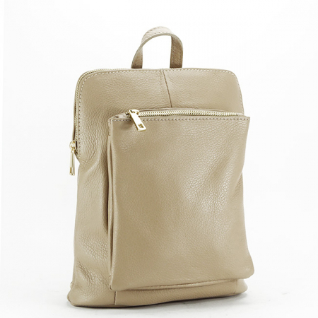 Rucsac dama din piele naturala Made in Italy B-1001 123 Bej [2]