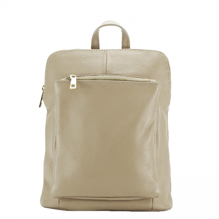 Rucsac dama din piele naturala Made in Italy B-1001 123 Bej [1]