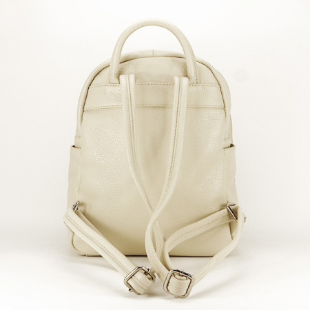 Rucsac crem din piele naturala B-9989 122 [3]