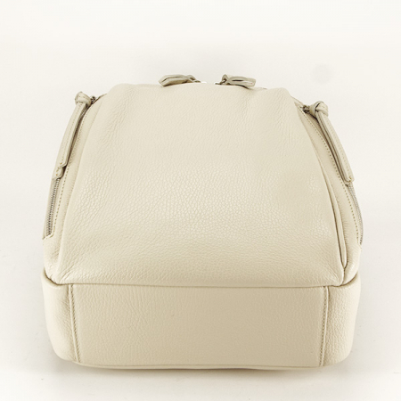 Rucsac crem din piele naturala B-9989 122 [4]